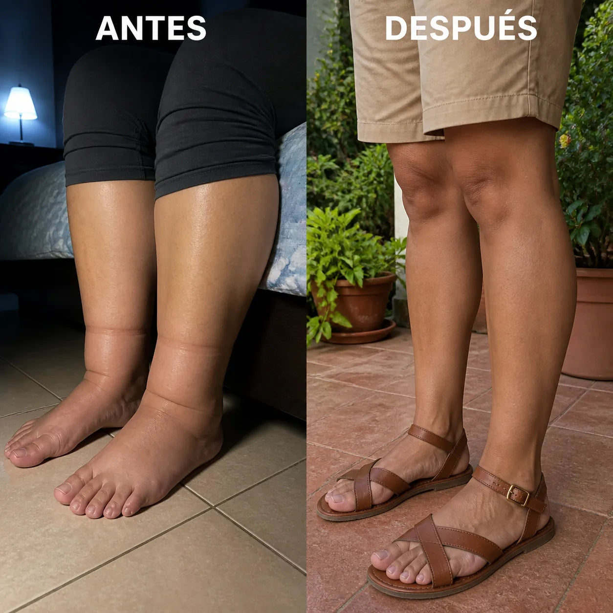 Antes y después: piernas